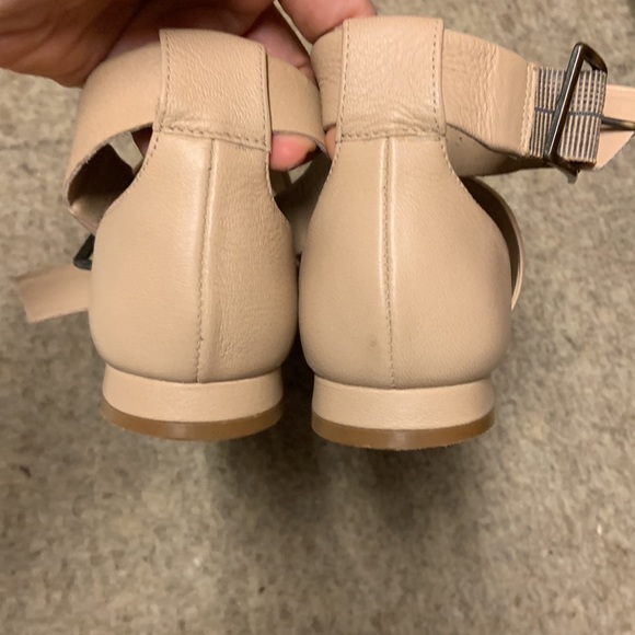 Able Double Strap Croc Pattern Leather Sandal “Camila” - Bone Croc - Picture 3 of 6